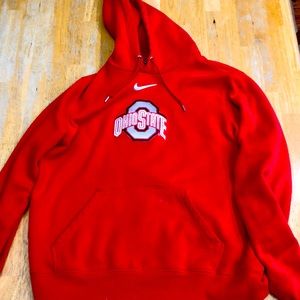 Nike Mens L Ohio state red hoodie
